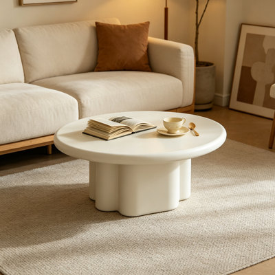 Modern simplicity Round Solid Wood Coffee Table