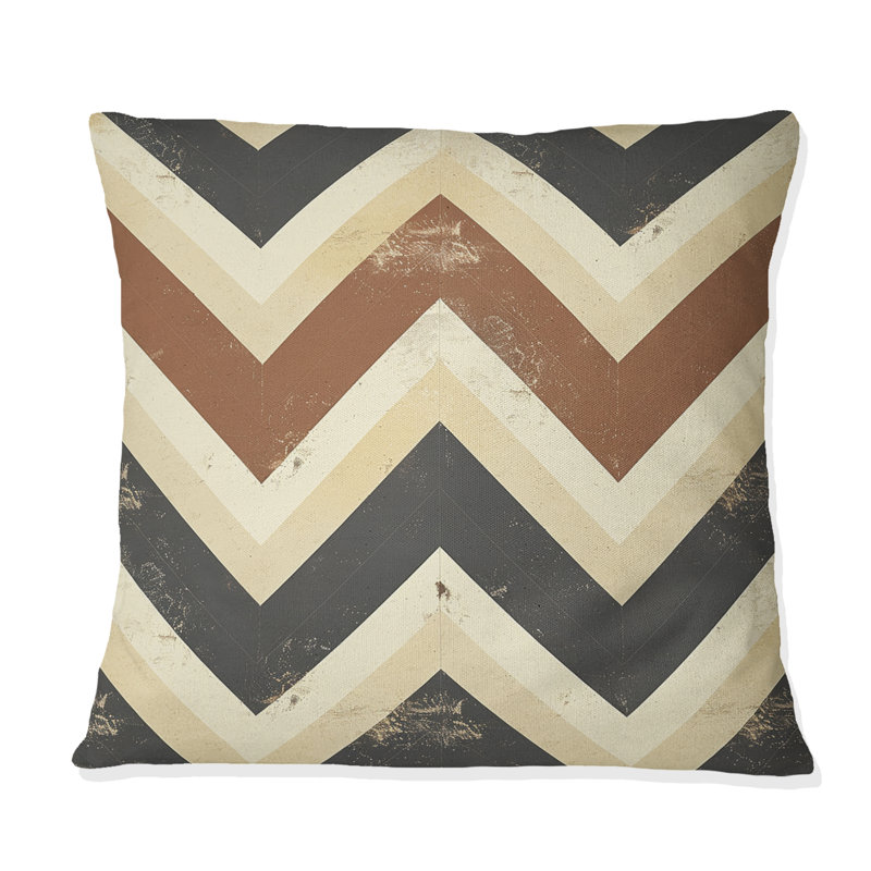 Coussin Brown, H 16 po x l 16 po