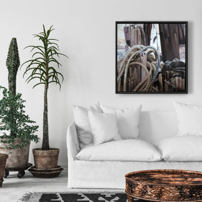 Bois flottant blanc romantique sur toile côtière | Décoration intérieure