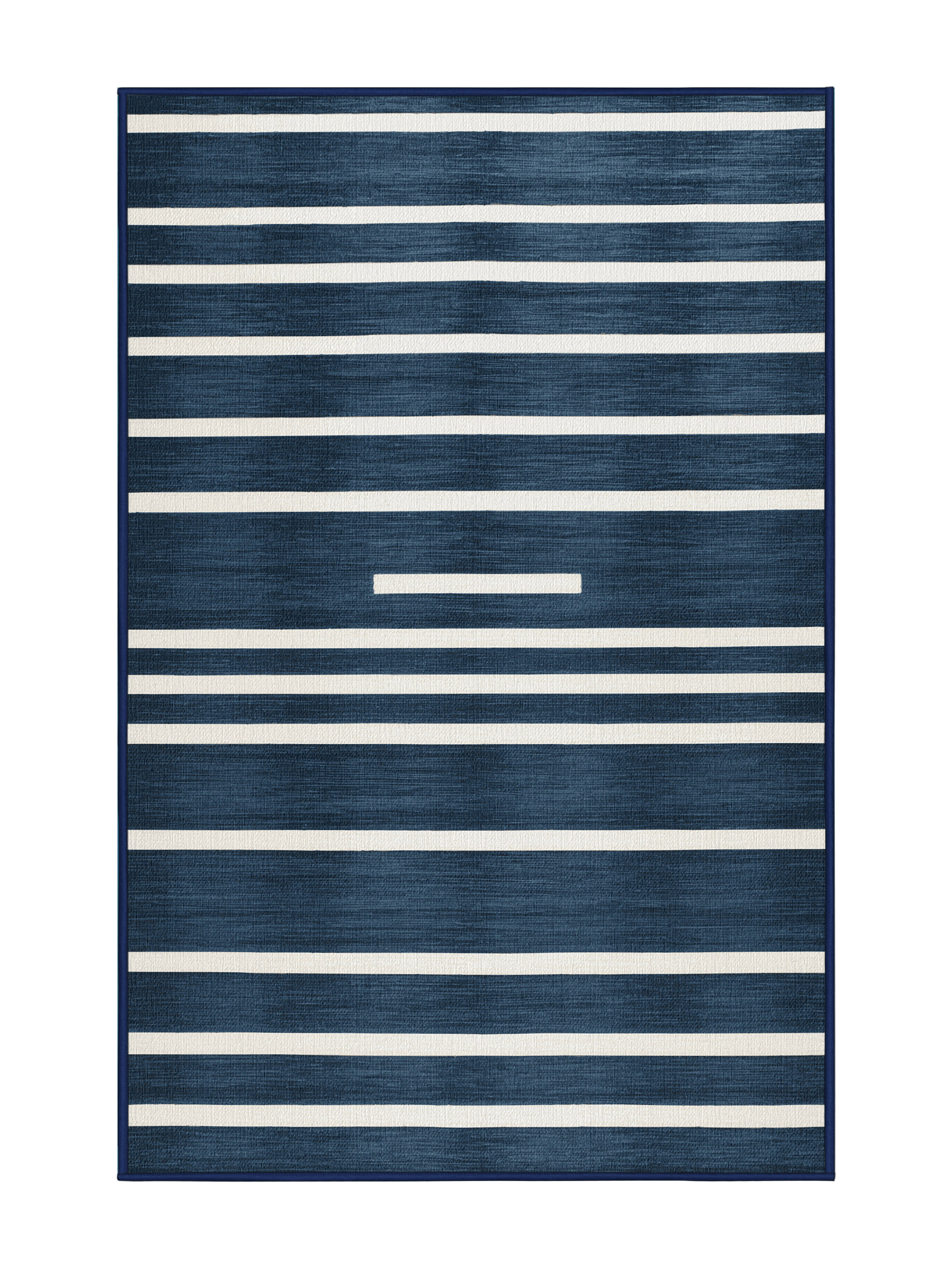 Hokku Designs Machine Washable Horizontal Stripes Gray Area Rug | Wayfair