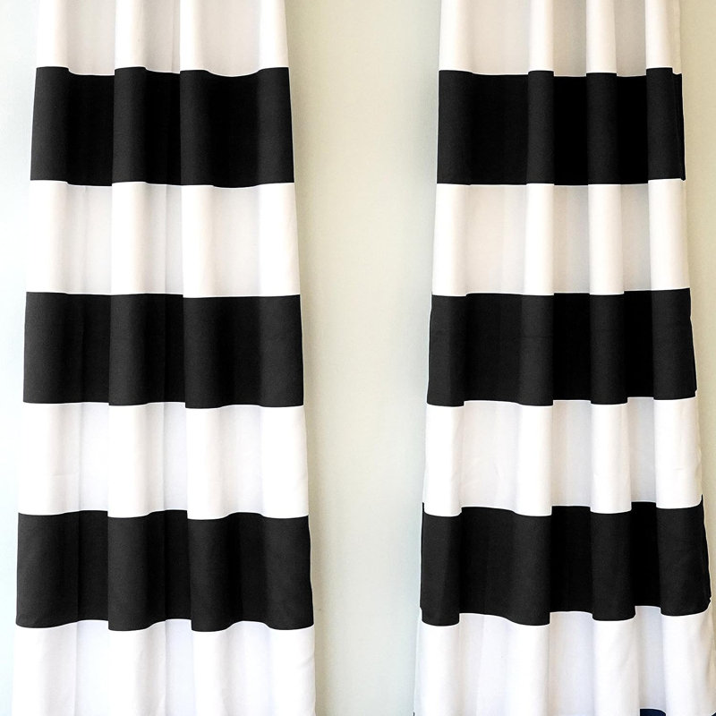 Antionette Room Darkening Pair, 52" W x 108" L, Indigo Black