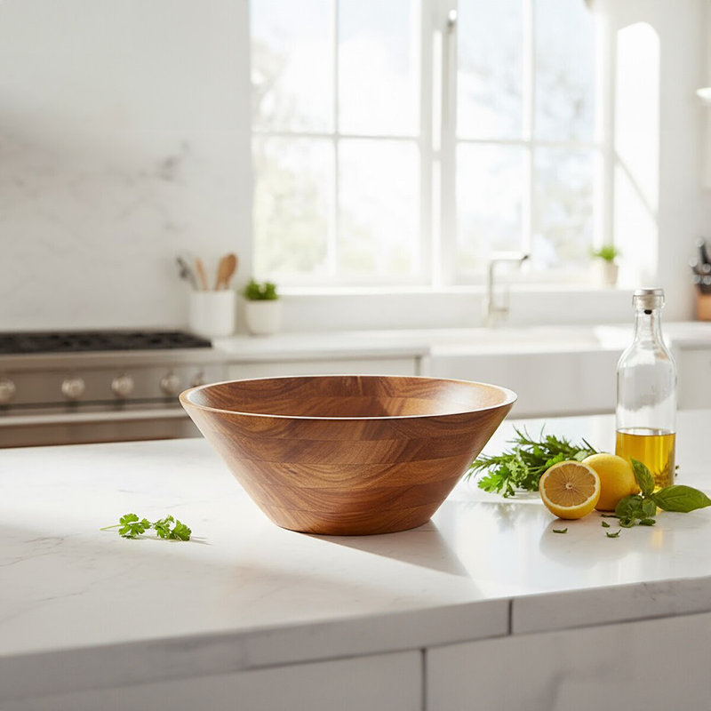 Amiela Wood Decorative Bowl