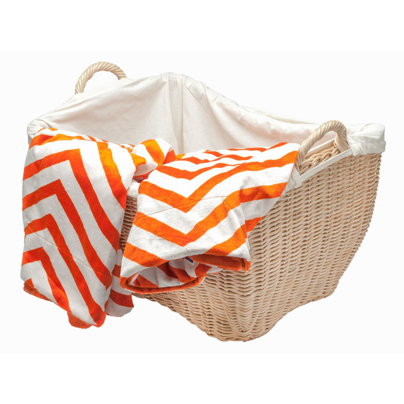 Gainey Wicker Laundry Basket with Handles