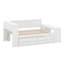 Lit de jour double avec tablettes de rangement, tiroirs, lit gigogne, station de charge, lumière DEL, bureau et armoire-1508685202