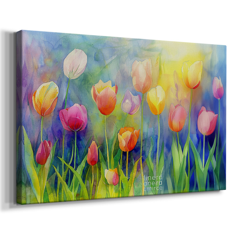Série Floral - Cxxiv - Cavas enveloppés de galerie, 12 x 18
