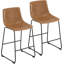 Adarrius Upholstered Counter Stool with Metal Frame-341129995