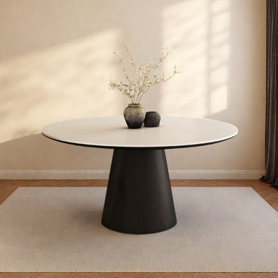 Table ronde en bois massif