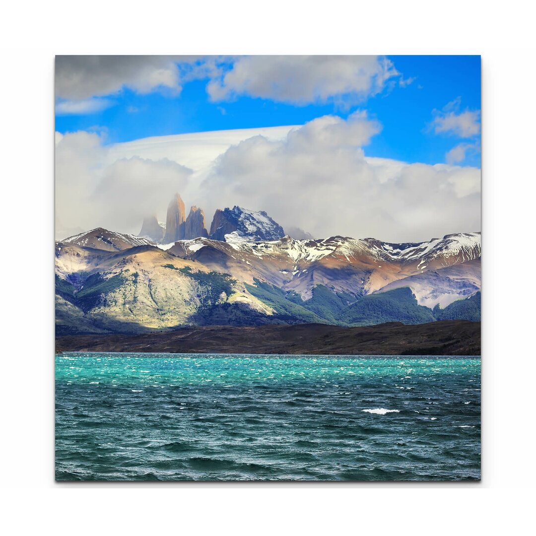 Leinwandbild Blick auf die Torres del Paine - Patagonien