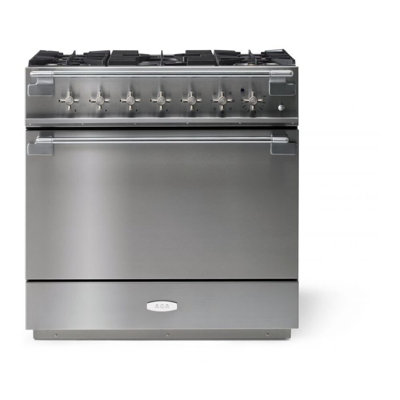 AGA Elise 36"W. 4.5 Cu.Ft. Freestanding Duel Fuel Convection Range with Brushed Nickel Trim
