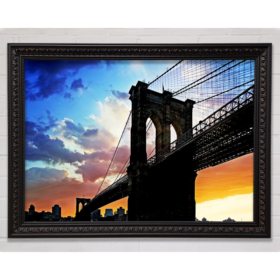 Unter Brooklyn Bridge Sonnenlicht - Druck