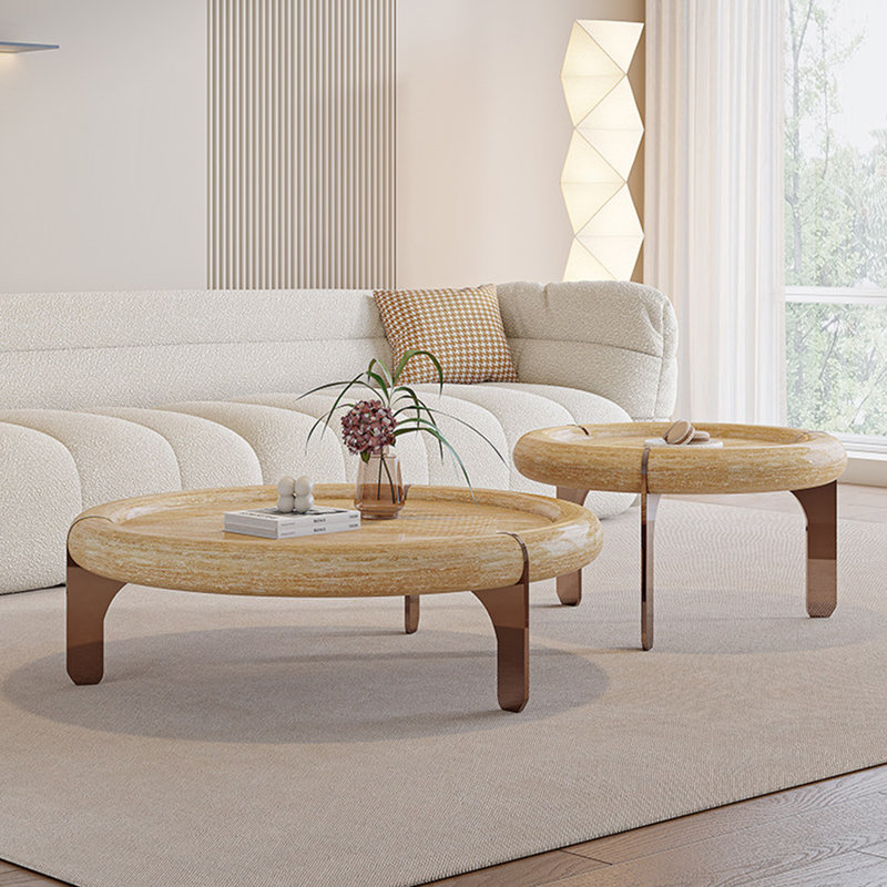 Table basse en pierre frittée