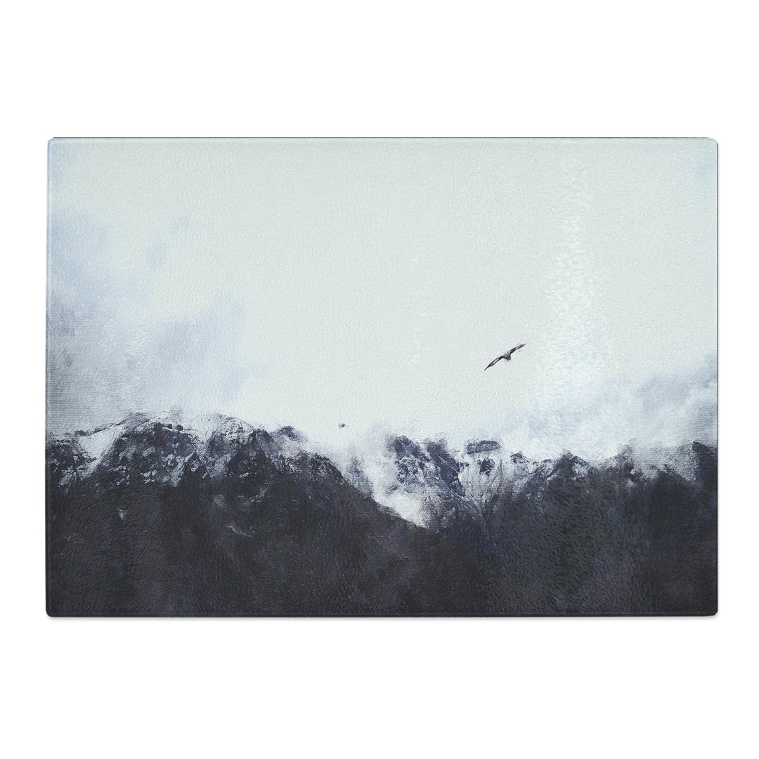 Tempered Glass Eagle Flying over Colca Canyon Chopping Board