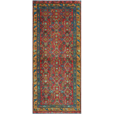 Khrystopher Distressed Aliceson Red Runner