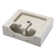 21"x16"Ceramic Rectangular Wall Mount Bathroom Sink with Single Faucet Hole