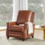 Andrena Genuine Leather Recliner with Nailhead Trim-12588764