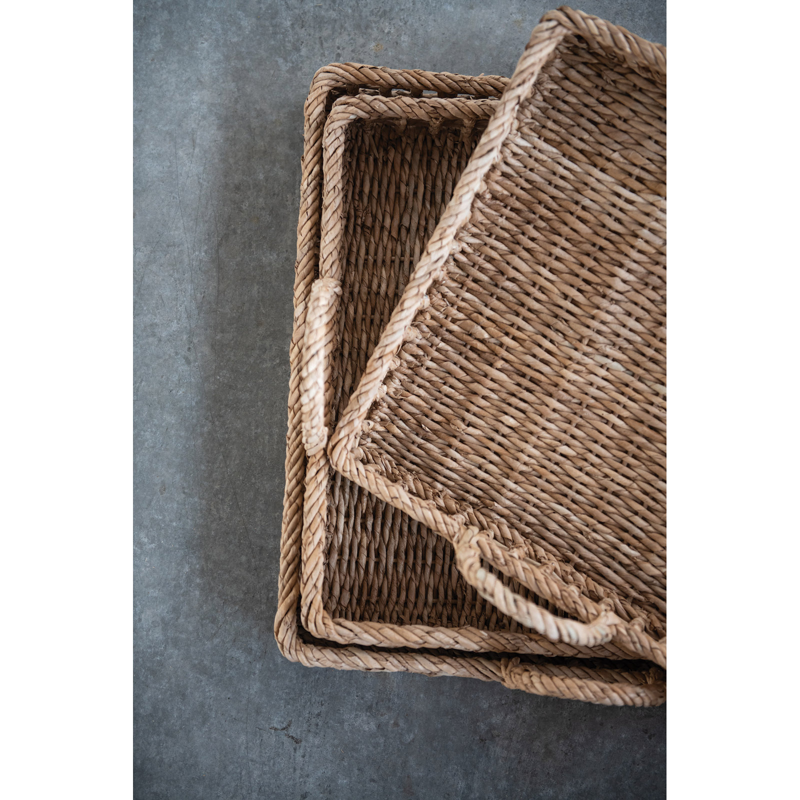 Johansson Wicker Tray - Set of 3