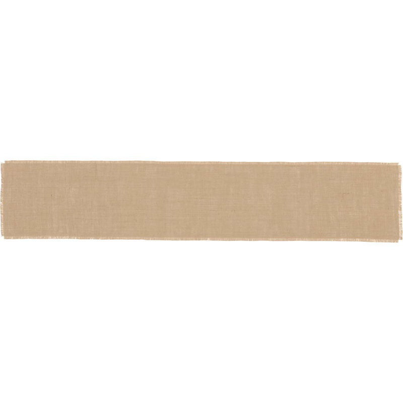 Chemin de table supérieur en jute Lemanski, L 72 po x l 13 po