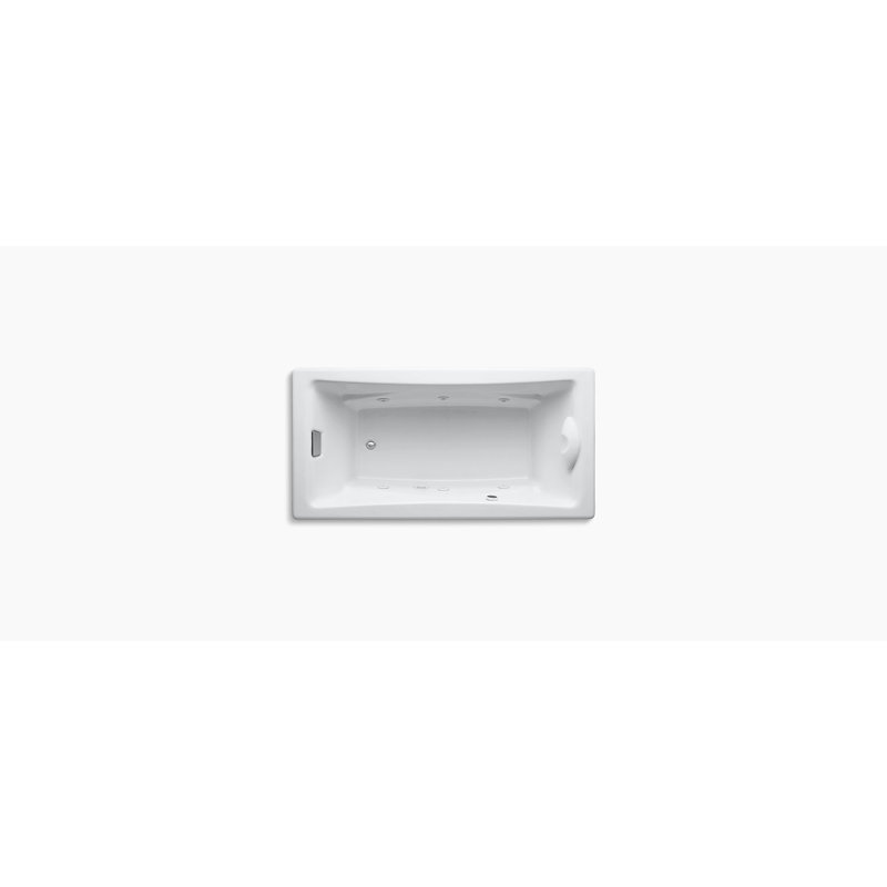 Tea-for-Two 72" x 36" Whirlpool Bathtub, White