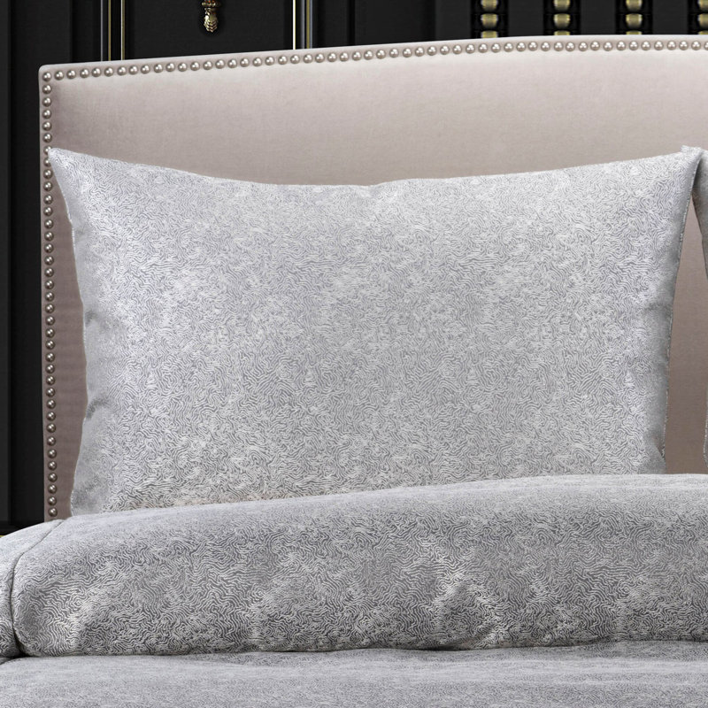 Pillow Sham, Queen, Silver