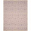 Purple Hand-Knotted Wool Ogee Lattice Geometric Modern Contemporary Carpet Rug-2001102480