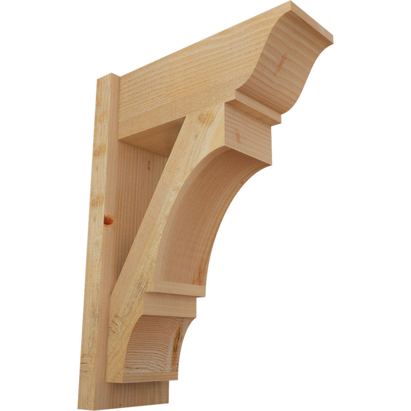 Balboa Traditional Outlooker, 20" D x 28" H, 8" W Douglas Fir (Rough Sawn)