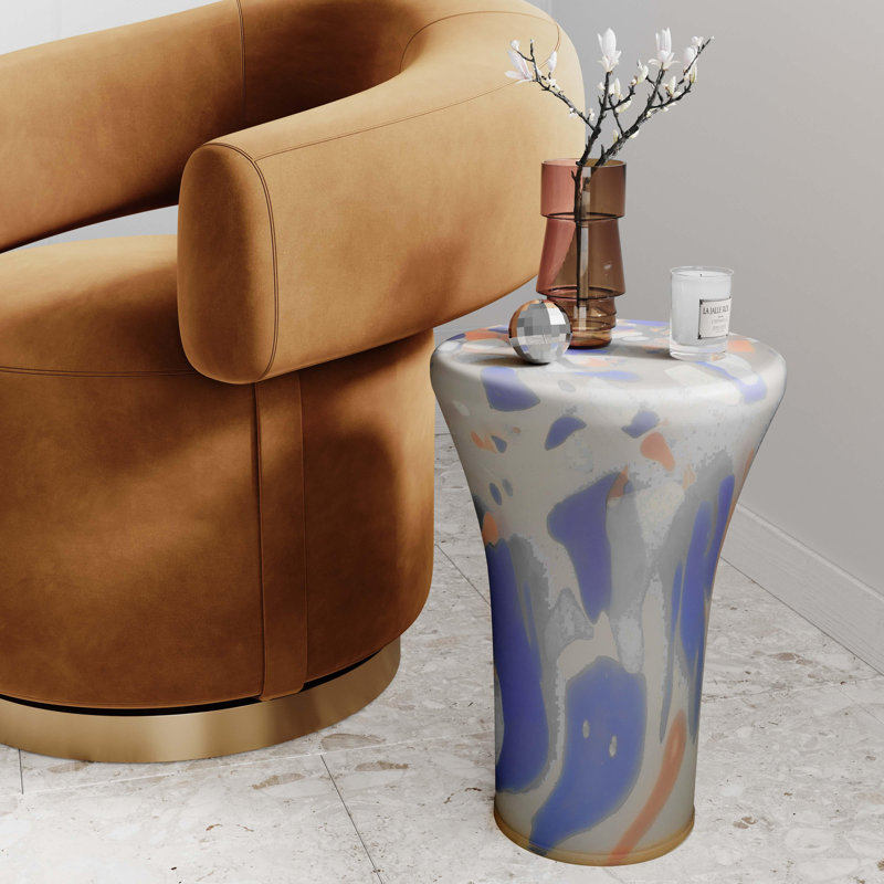 Glass Top End Table