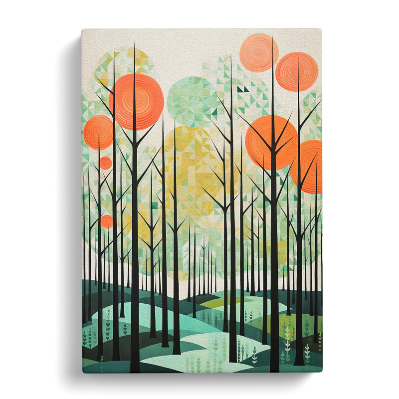 Spring Forest Constructivism - Print, 50cm H x 35cm W x 3cm D