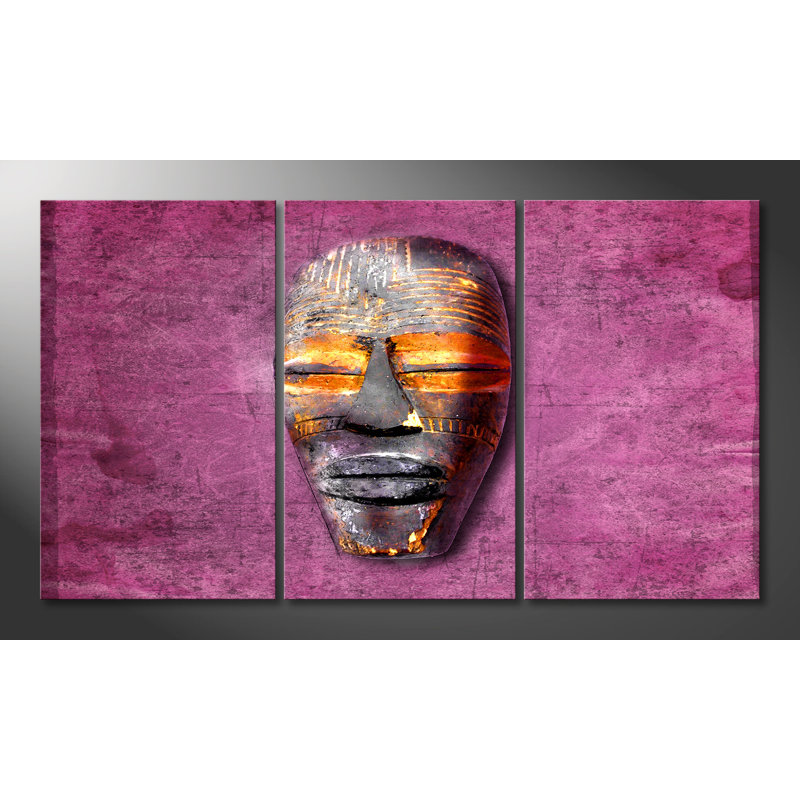 Closed Eyes - Wrapped Canvas Print, 100 cm H x 180 cm W, 3 Piece Canvas Set