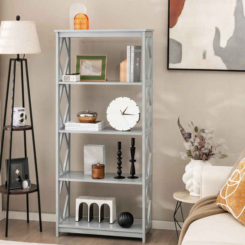 Étagère à 5 niveaux H 61 po x l 28 po, gris