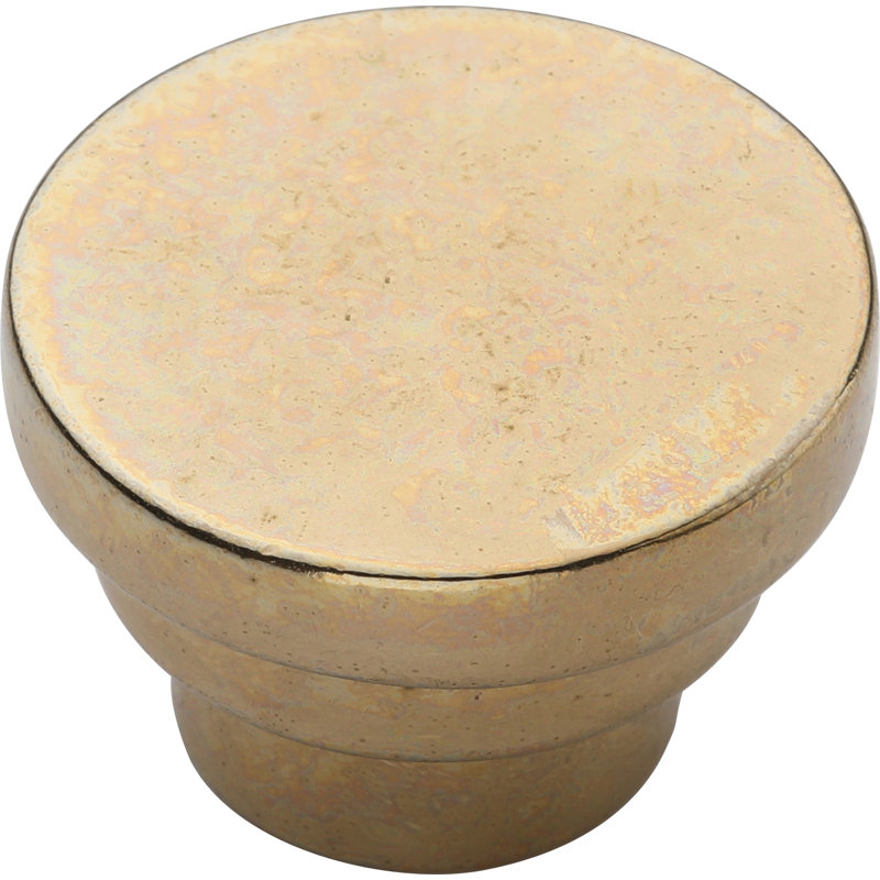 Bouton d'armoire rond, Bronze naturel, 1.5