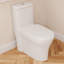Toilette moderne une pièce, toilette à double chasse entièrement jupe et toilette à jupe double (siège inclus)