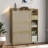 Bohemia Style Shoe Cabinet With 3 Rattan Flip Drawers, 3 Square Shelves And 1 Storage Drawer And Key Hooks-691901476