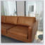 Canapé modulaire en cuir cognac