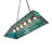 48" Long Wolf At Lake Oblong Pendant