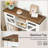 43.3" Farmhouse Console Table with Storage