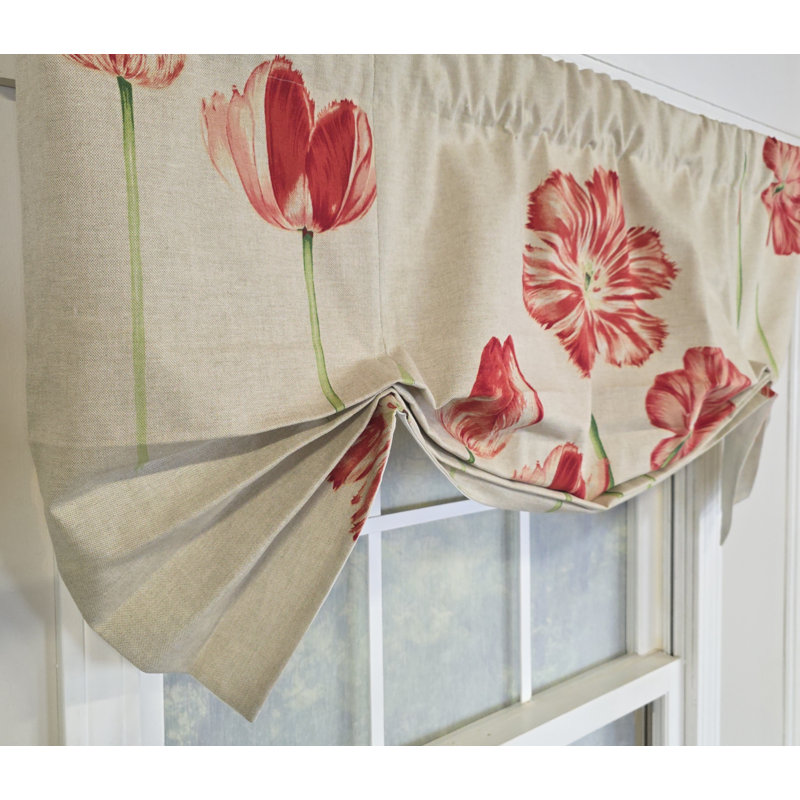 RLF Home La Tulipe Butterfly Valance, Beige