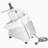 Food Processor Vegetable Chopper w/ 6 Blades Food-Grade Stainless Steel Blender