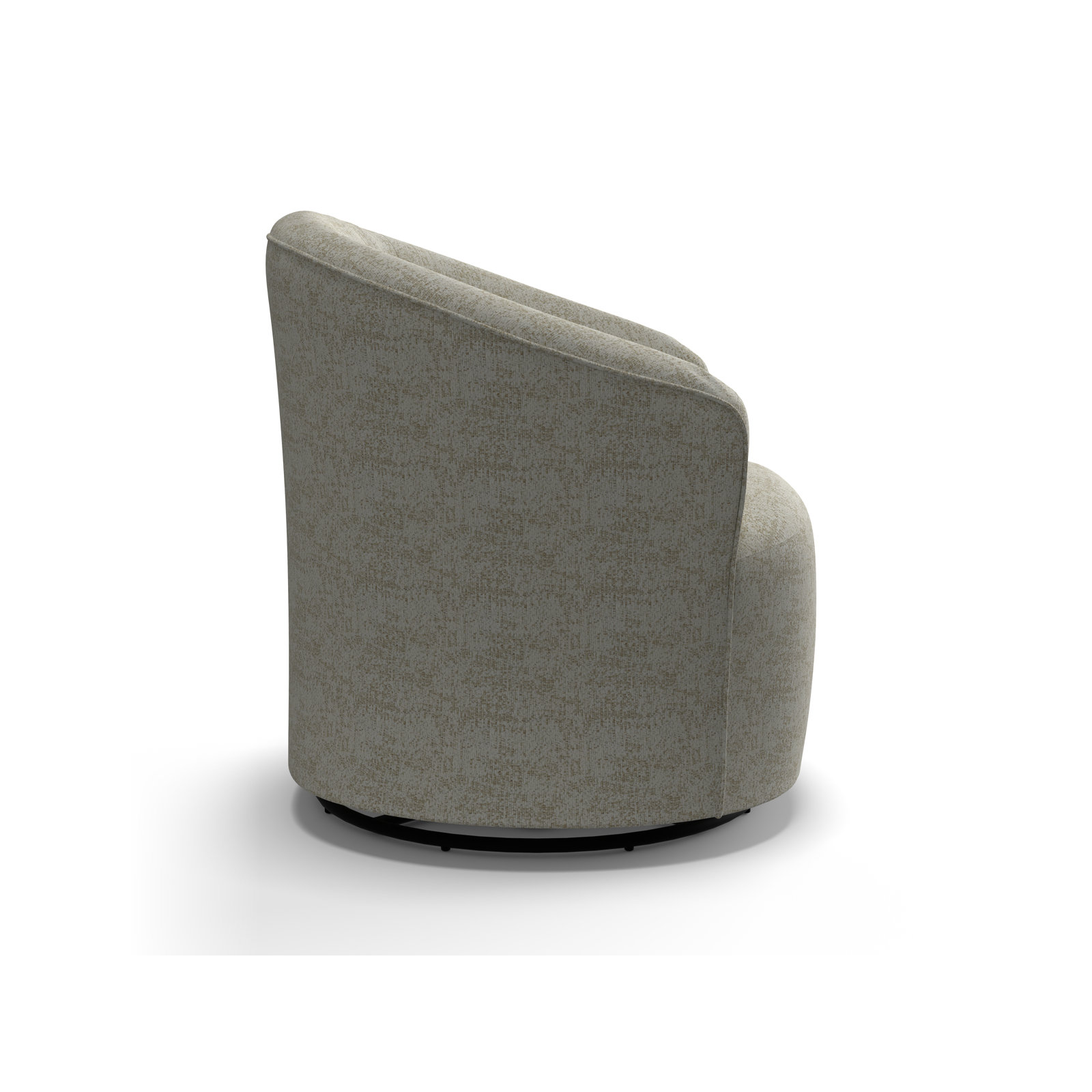 Jude Swivel Glider Accent Chair, Malibu Parchment Performance Chenille