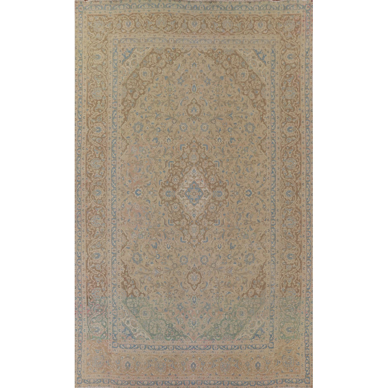 Muted Distressed   Area Rug 9x13