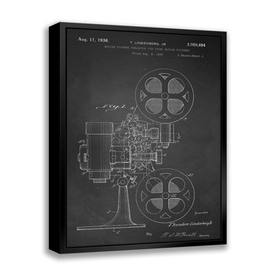 " Motion Picture Projector Patent-Chalkboard " by Stanley Print House