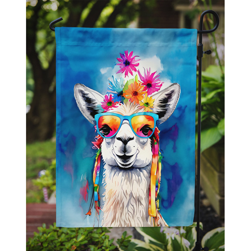 Drapeau de jardin hippie
