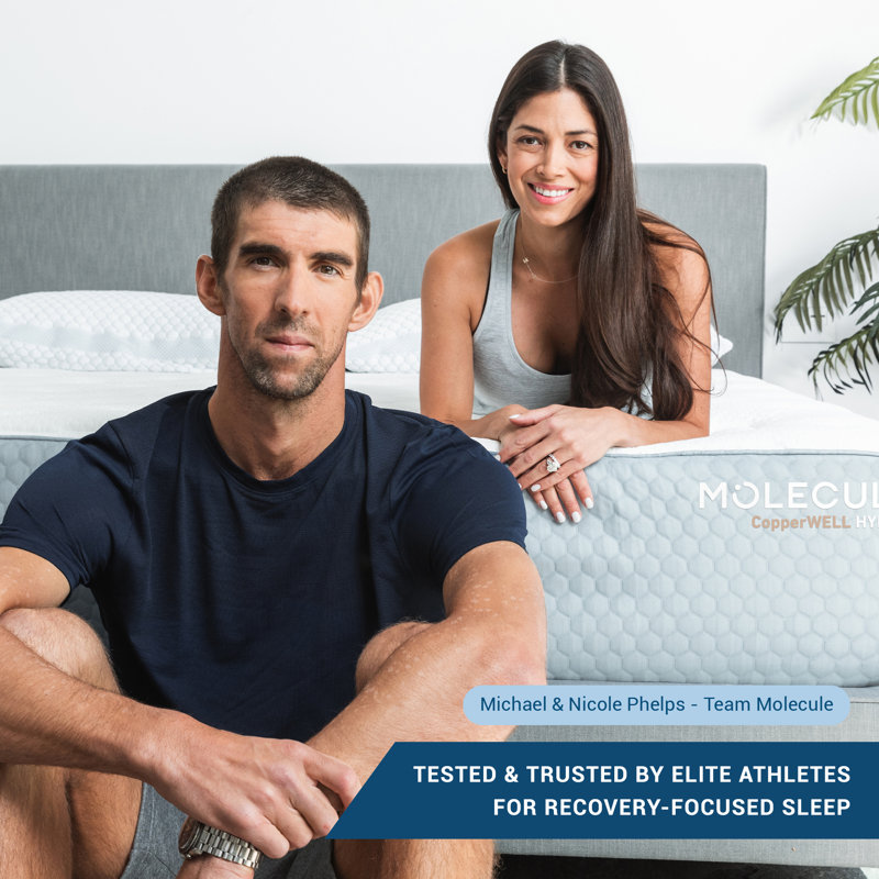 CopperWELL 13" Full-Size Hybrid Gel Memory Foam & Encased Coil Mattress