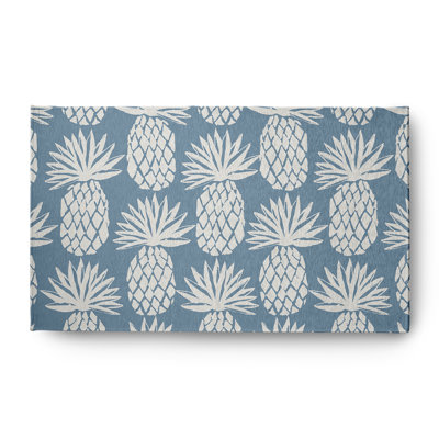 Tapis d'intérieur / extérieur à motif floral fumé poussiéreux Fokko