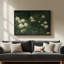 Art mural encadré sur toile - Arbustes botaniques classiques avec des fleurs blanches dans des tons de vert foncé - 16 po x 24 po, 24 po x 36 po-1237710308-1237710309