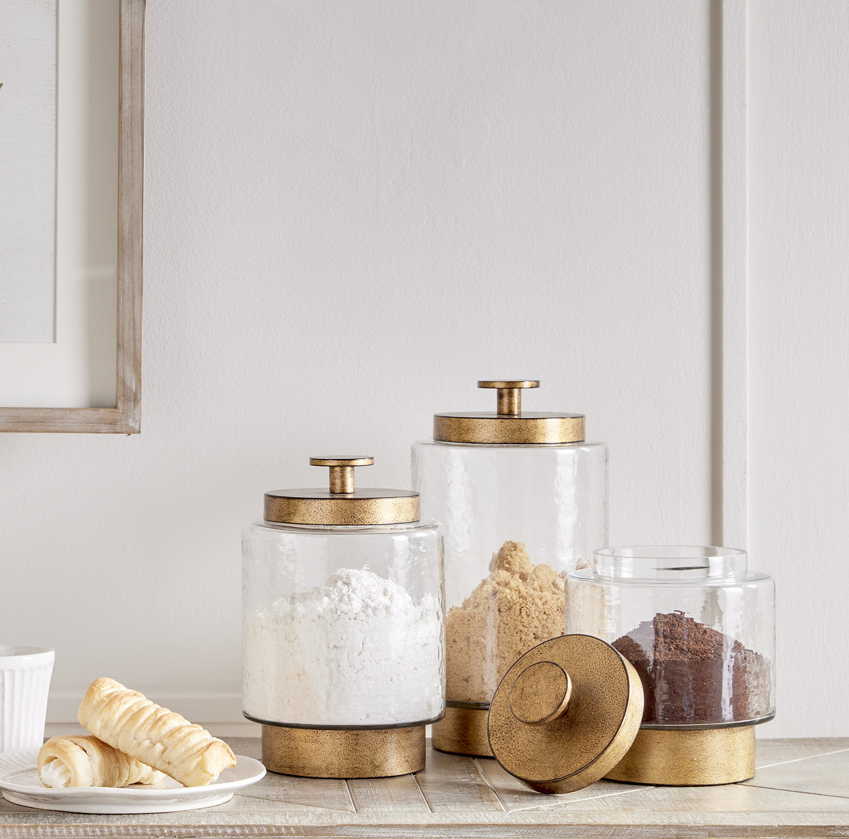 Willa Arlo Interiors Shantae Glass Canister Set & Reviews | Wayfair