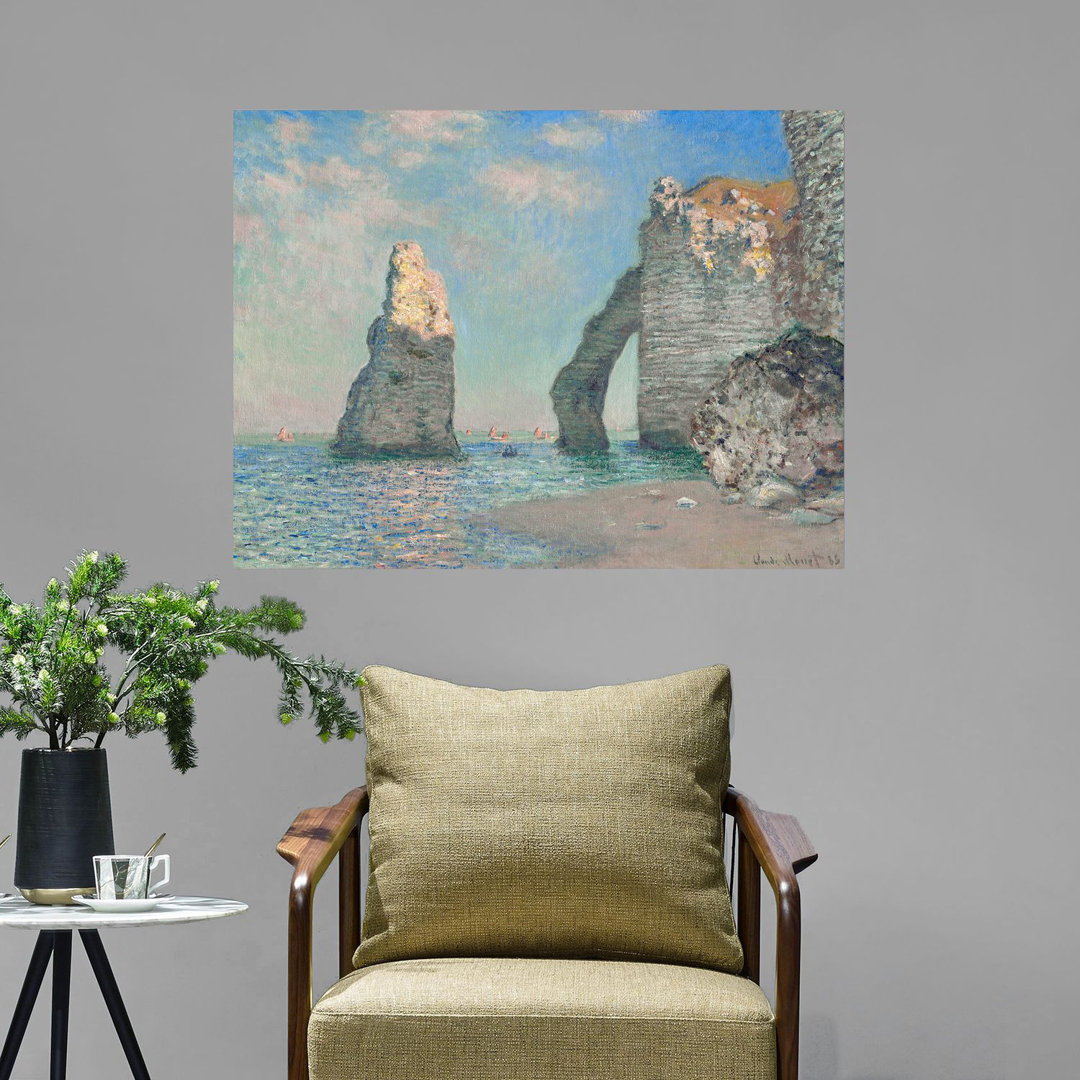 Wandbild The Cliffs At Etretat von Claude Monet