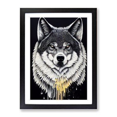 Splashed Wolf No.1 - Wall Art