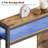 Lutske 76"W×40"H Storage Headboard with LED Light and Charging Station, Height Adjustable-1897108774-1903937138