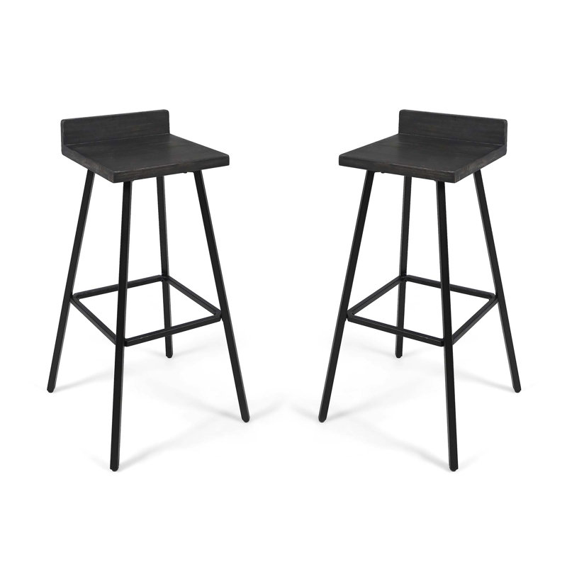 Counter Height Stools for Home, Bar, Cafe, Gray