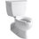 Barrington™ Two-Piece Elongated 1.0 GPF Toilet with Pressure Lite® Flushing Technology, Left-Hand Trip Lever and White Finish, Less Seat